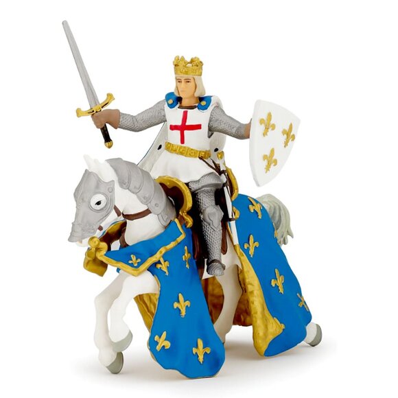 Papo Knight Figurines, NEW in BAGS & TAGS - King, Knight, 2 horses & Dragon - Picture 3 of 14